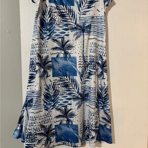 Rosegal Blue Midi Resort Skirt